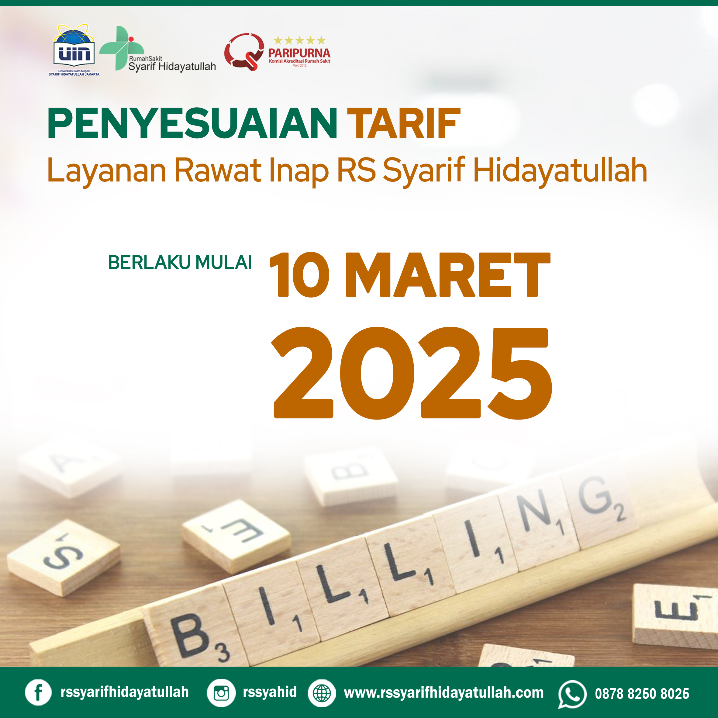 TARIF KAMAR 2024